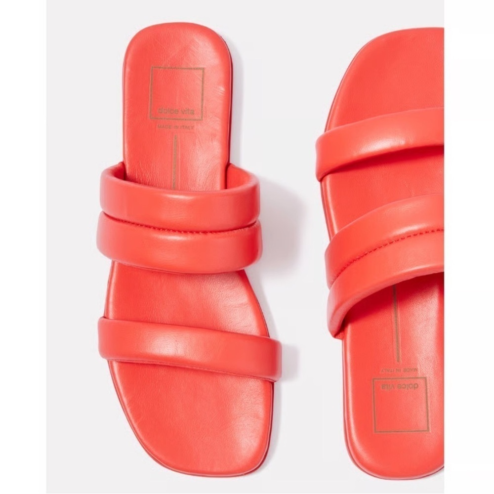 Dolce Vita Adore slide sandal coral women’s 8 VGUC padded strap